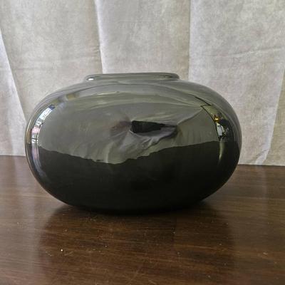 Haeger Black Oval Vase