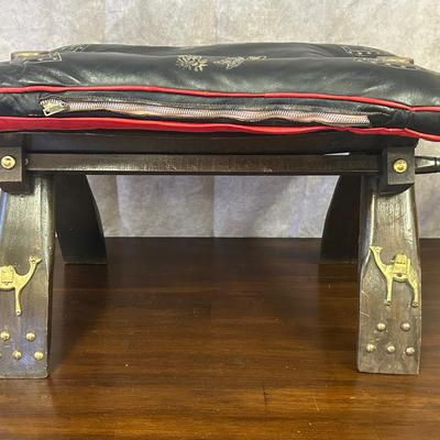 Vintage Egyptian Camel Saddle Stool 
