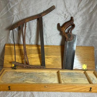 Danish drafting tools and antique saws