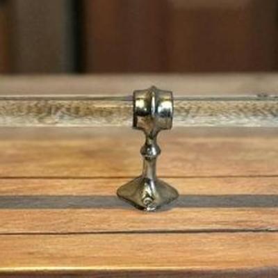 Art brass co ny glass towel bar