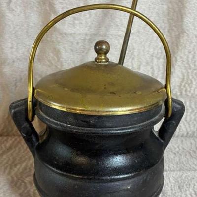 Cast iron fire starter or smudge pot