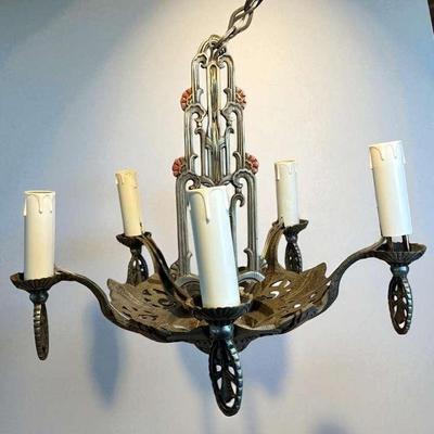 Art deco style chandelier