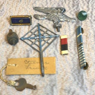 Flying eagle flag topper other random finds