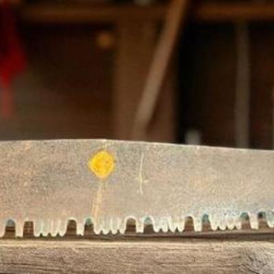 Vintage 2 man crosscut logging saw