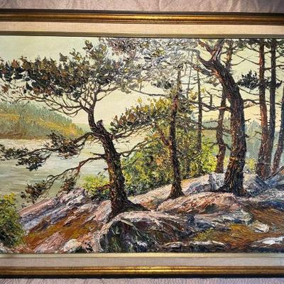 White clover titled oil on canvas