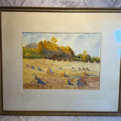 James dichmont signed watercolor