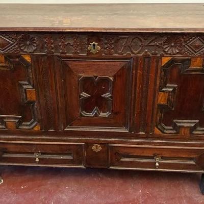 Jacobean style blanket chest