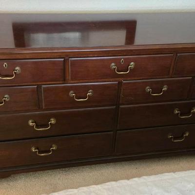 Drexel Cherry Low-Boy Dresser
