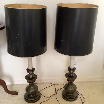 Pair Of Vintage Stiffel Brass Lamps