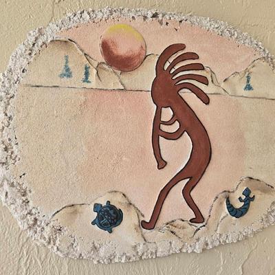 Concrete Kokopelli Wall Hanging 