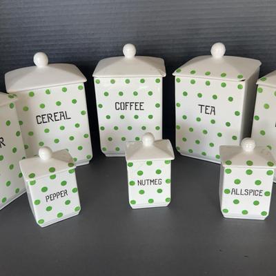 Vintage Ceramic Canister Set Early 1900’s