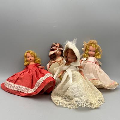 4 Nancy Ann Storybook Dolls circa 1940 Lot 6