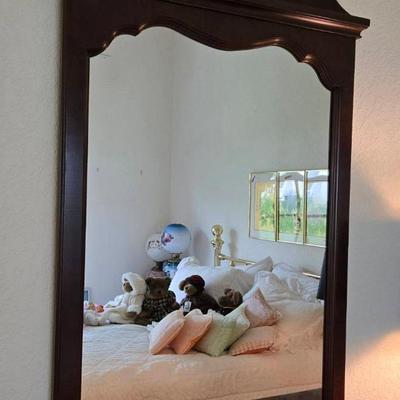 Drexel Wood Framed Mirror