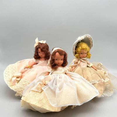 3 Nancy Ann Storybook Dolls circa 1940 Lot 3
