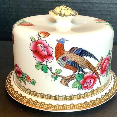 Antique “ Pheasant” Pattern Cheese Or Butter Dish By F. Winkle & Co.