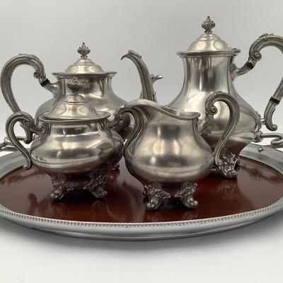 Reed And Barton Pewter Set And Westinghouse Tray