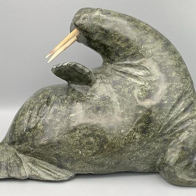 Enook Manomie Walrus Sculpture 
