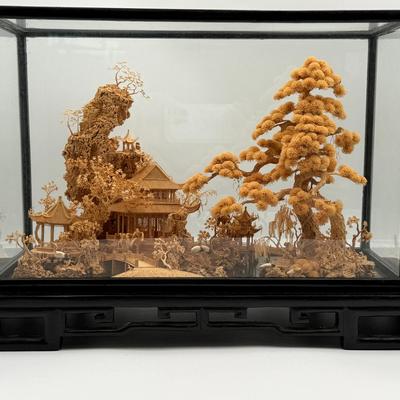 Incredible Chinese Fujian Cork Diorama 