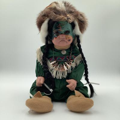 Native American Porcelain Doll