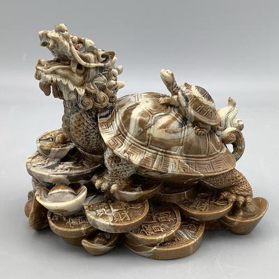 Lóng Gaī Dragon Turtle Figurine 