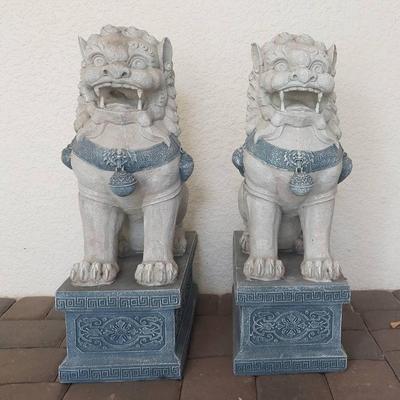 Pair Of Large Foo Dogs