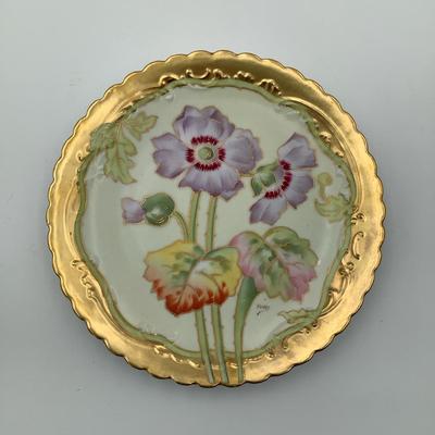 Antique Limoges Elite Works Hand Painted Porcelain Plate 