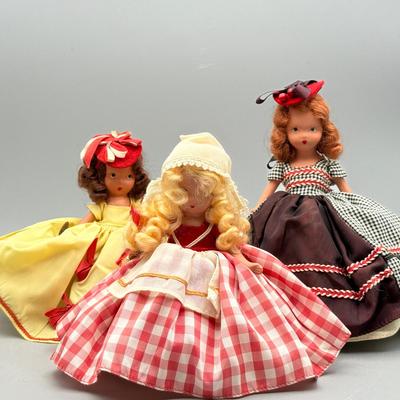 3 Nancy Ann Storybook Dolls circa 1940 Lot 2