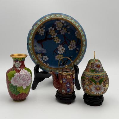 4 Piece Cloisonné Collection