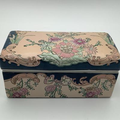 Vintage WBI Porcelain Trinket Box 