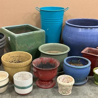 Colorful Gardening Pots 