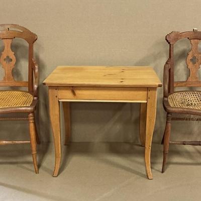 Wooden & Wicker Trio