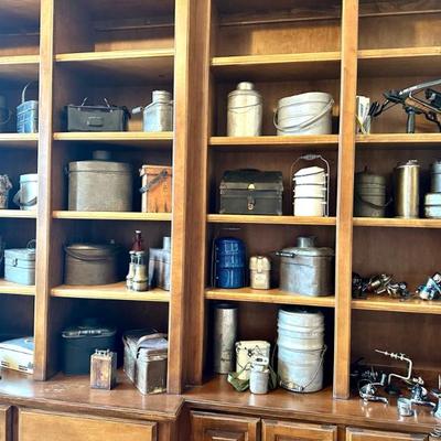 Sale Photo Thumbnail #39: Antique Miners Lunch Pails
