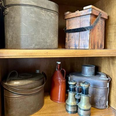 Sale Photo Thumbnail #43: Antique Miners Lunch Pails