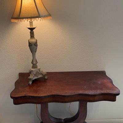 Antique Table And Lamp