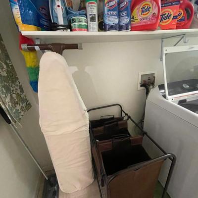 Rolling Laundry Basket & Laundry Supplies
