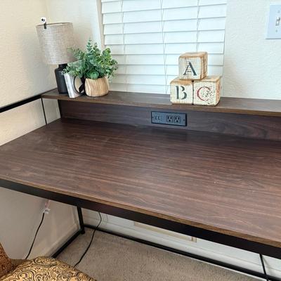 Metal & Veneer Desk