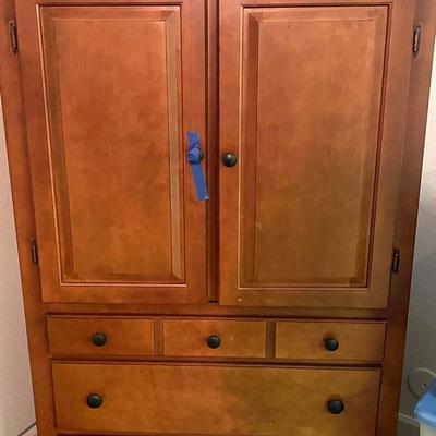 Wood Armoire 