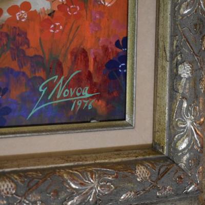 Sale Photo Thumbnail #55: Gustavo Novoa Original Oil, Four White Horses
