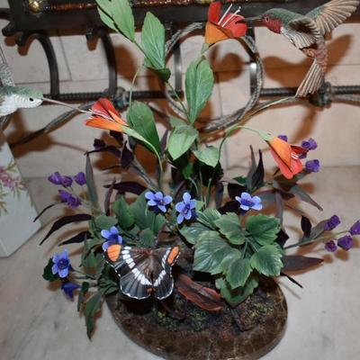 Matthew Placzek Hummingbird & Butterfly Table Sculptue