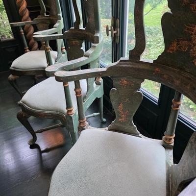 William Switzer Asian Inspired Dining Chairs