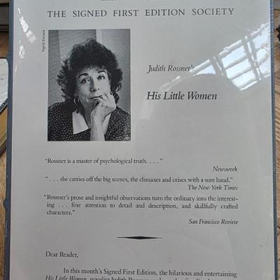Unopened Signed First Edition of His Little Women by Judith Rossner