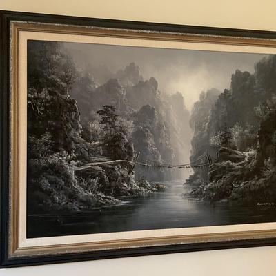 Canvas Painting Of Guilin China By Robert A.