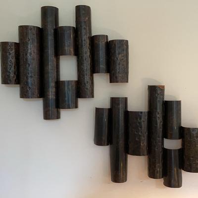 Pair of Metal Wall Decor