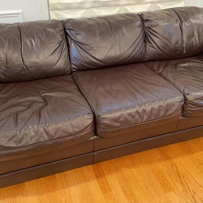 Kenyon Faux Leather Couch