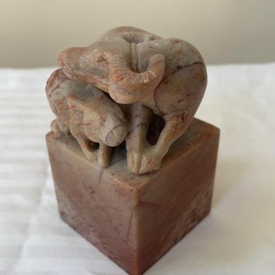 Soapstone Asian Stamp