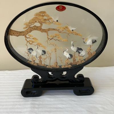 Bamboo Art In Glass Stand
