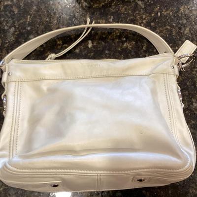 Cream Coach Handbag