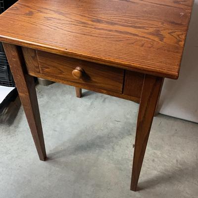 Wooden Side Table with Drawer