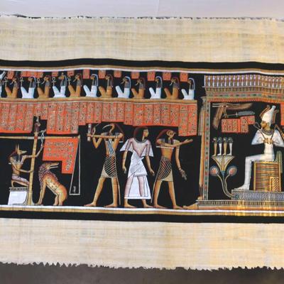 Beautiful Hand Crafted Egyptian Art on Papyrus