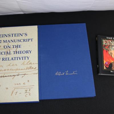 Albert Einstein: 2 Coffee Table Books and an E=mc2 poster